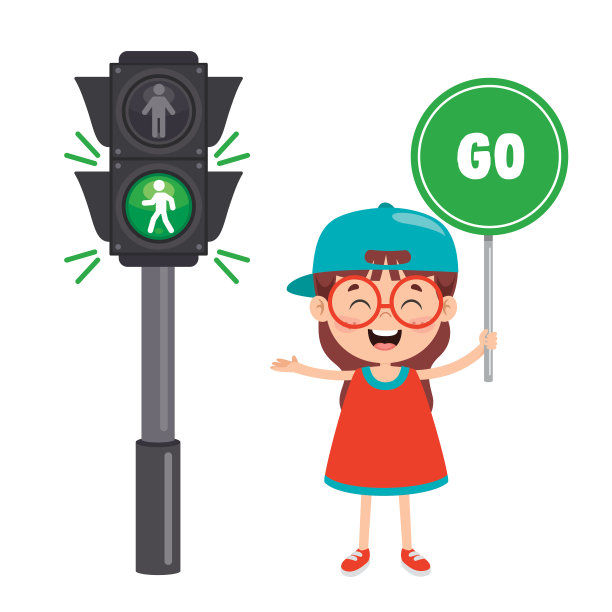 交通概念与有趣的人物图片下载