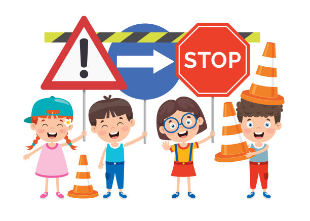 交通概念与有趣的人物图片下载