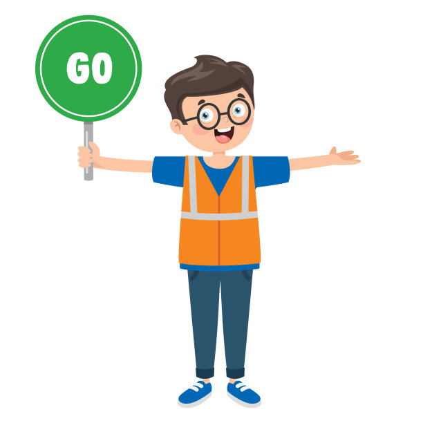 交通概念与有趣的人物图片下载