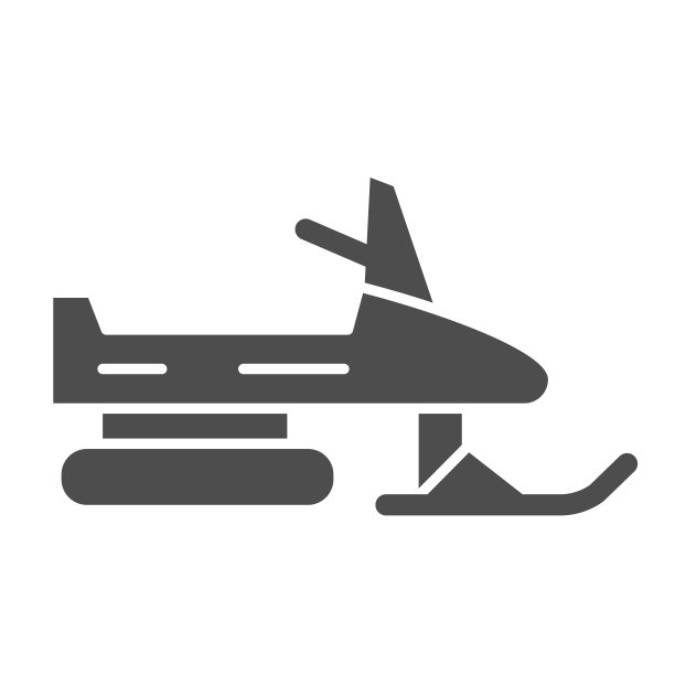 雪地车固体图标，极端冬季运输符号，雪地车矢量标志在白色背景，雪地车摩托车图标字形风格的移动概念，网页设计。矢量图形。图片下载