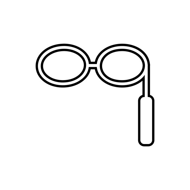戏剧眼镜。说明矢量图标图片下载