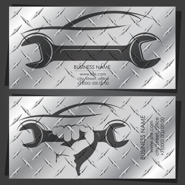 汽车维修服务名片图片下载