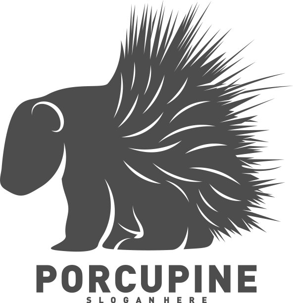 豪猪标志图标设计图片下载