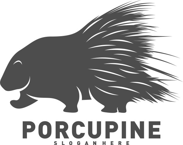 豪猪标志图标设计图片下载