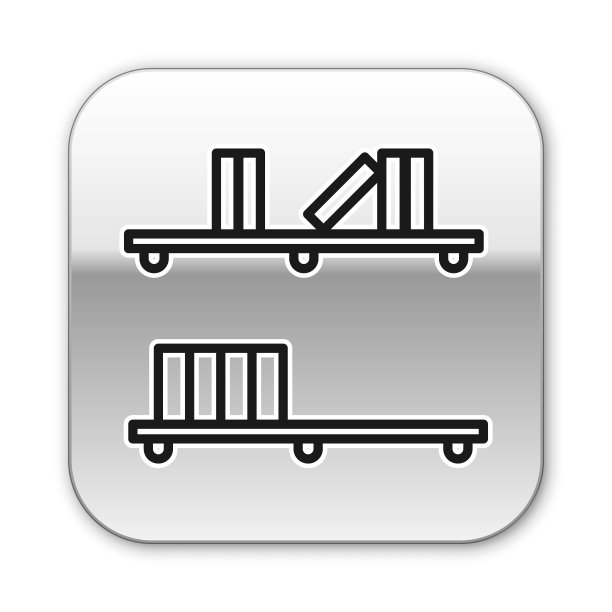 黑色线书架与书籍图标孤立在白色图片下载