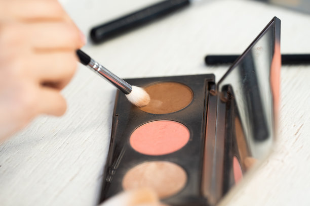 调色板与校正和腮红图片下载