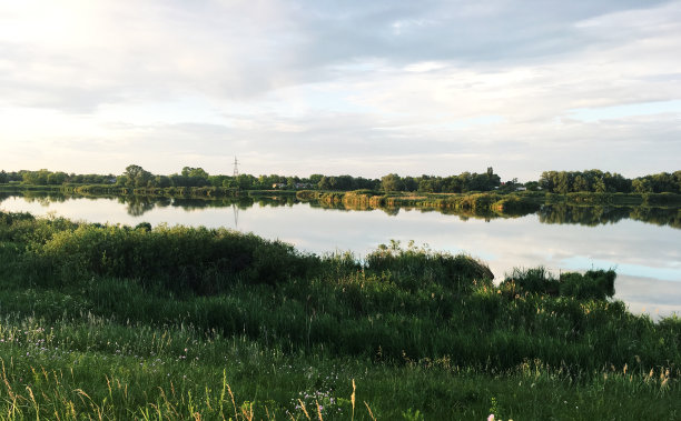 日落自然河流天空景观图片下载