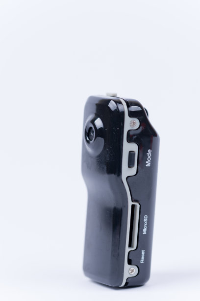 迷你间谍隐藏相机在白色背景图片下载