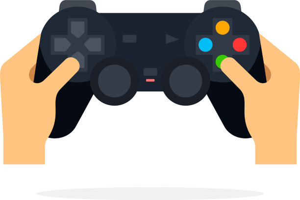 电子游戏的操纵杆与玩家的手图片下载