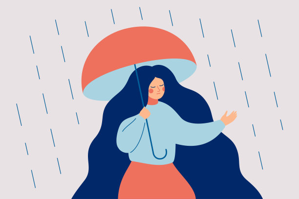 一个有思想的女孩在走出她的舒适区之前会经历焦虑和担心。图片下载