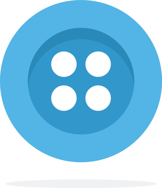 蓝色按钮有四个孔，平隔离图片下载