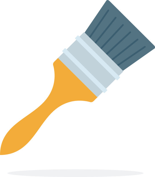 油漆刷平隔离图片下载