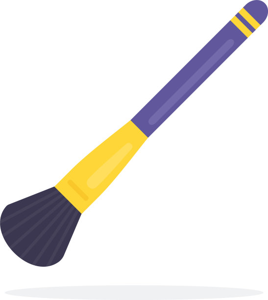 粉妆刷平隔离图片下载