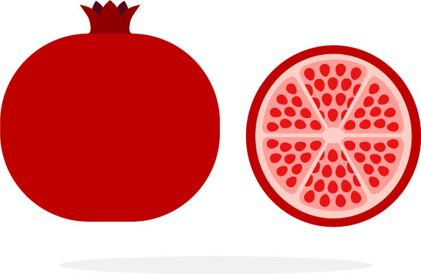 全石榴果和石榴果中图片下载