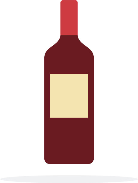 一瓶红酒平淡孤立图片下载