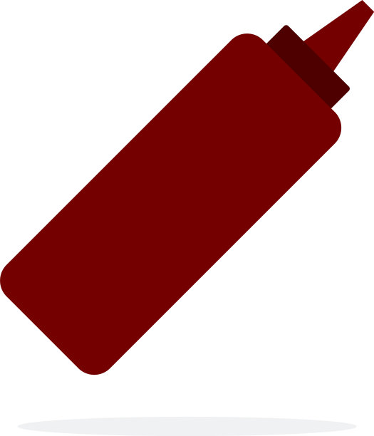 分配器用辣番茄酱平隔离图片下载