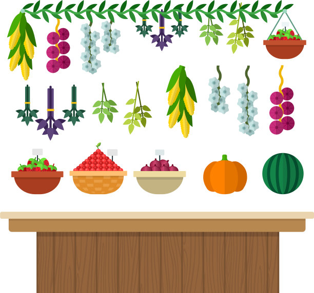 木制柜台，蔬菜，香草和浆果图片下载