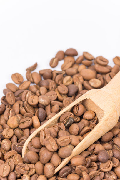 近距离观察宏观咖啡豆图片下载