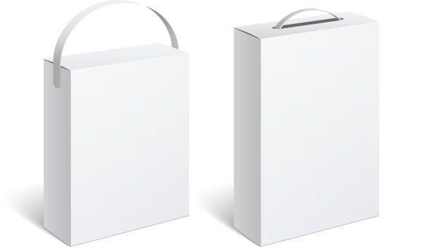 逼真的白色包装盒图片下载