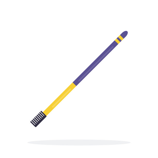 眉刷矢量图标平面孤立的插图图片下载