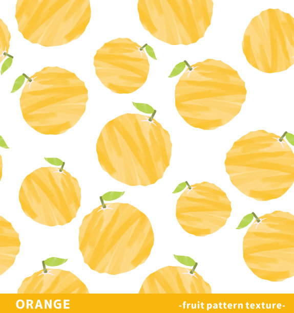 橙色无缝背景的插图。图片下载