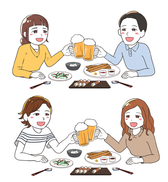 和异性朋友在酒吧喝太多酒图片下载