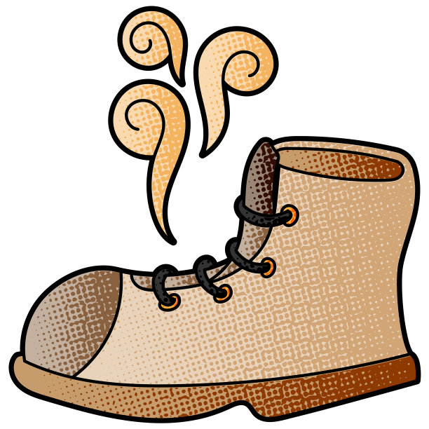 臭鞋手绘矢量设计图片下载