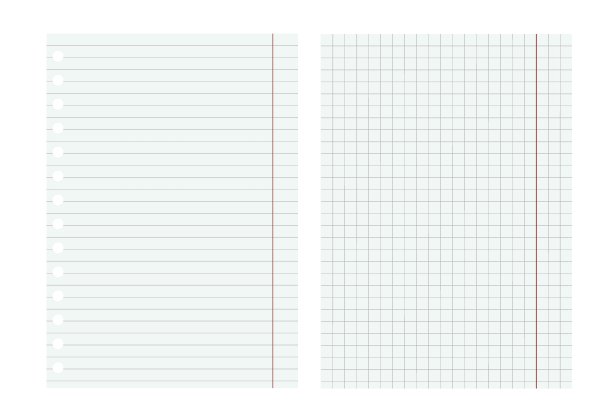 现实的矢量方格笔记本表图片下载