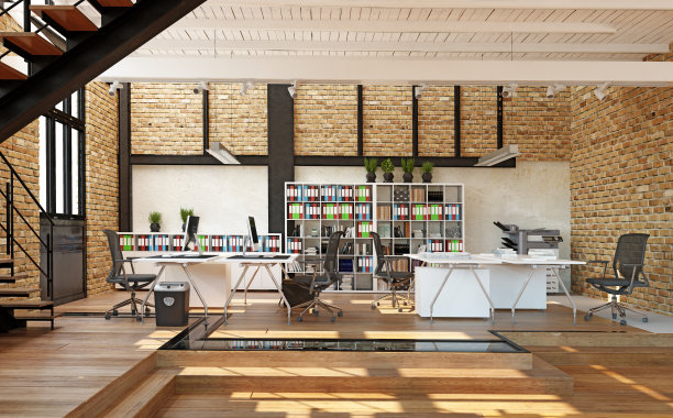 当代阁楼办公室图片下载