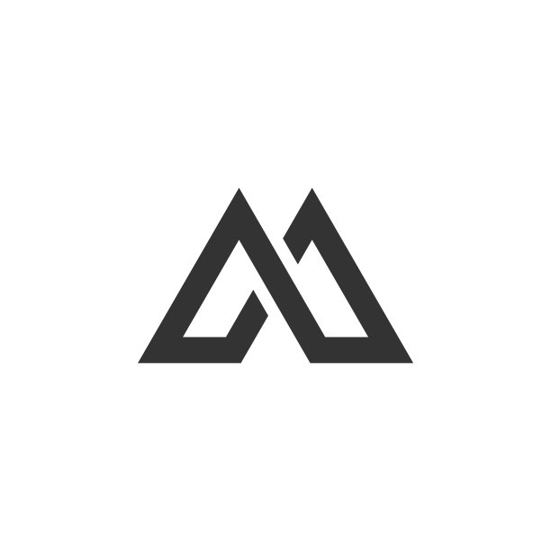 字母M标志模板插图设计。向量EPS 10。图片下载