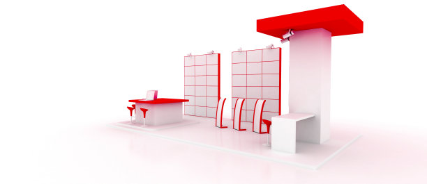 公司摊位，孤立在白色图片下载