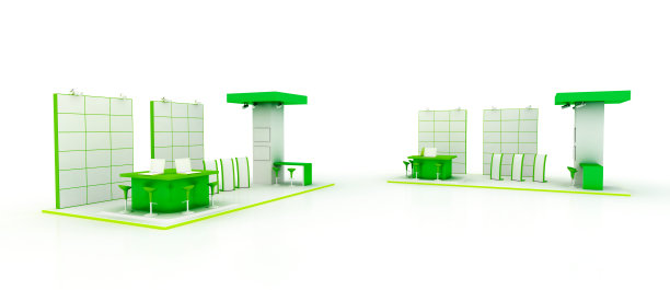 公司摊位，孤立在白色图片下载