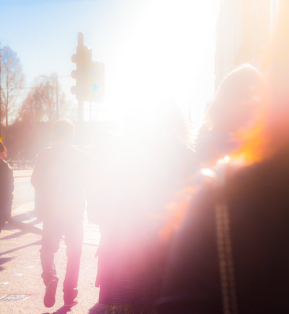 散焦街道的观点图片下载