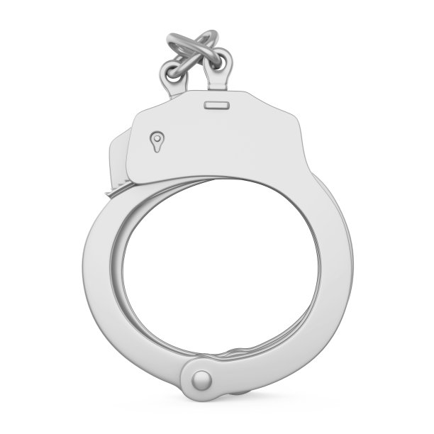 金属手铐孤立图片下载