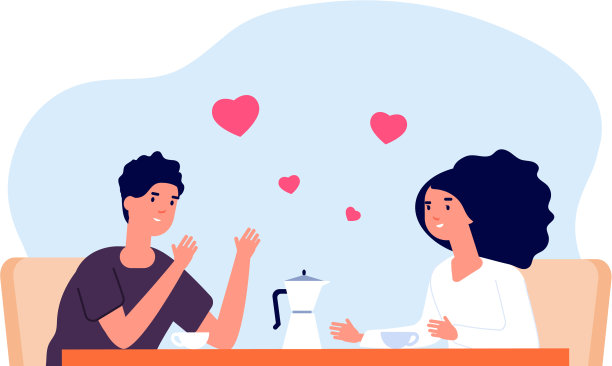 和朋友在咖啡馆喝咖啡图片下载