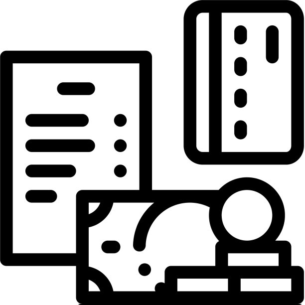硬币卡片轮廓图标图片下载