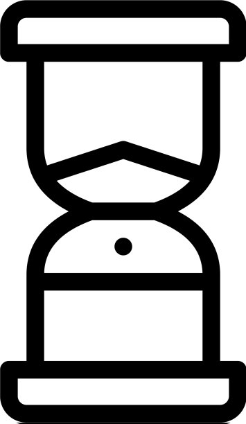 沙漏图标的轮廓图片下载