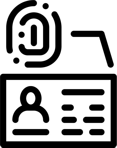 指纹扫描图标轮廓图片下载