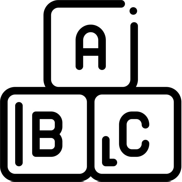 玩具立方体图标轮廓图片下载