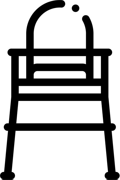 椅子为饲料图标轮廓图片下载