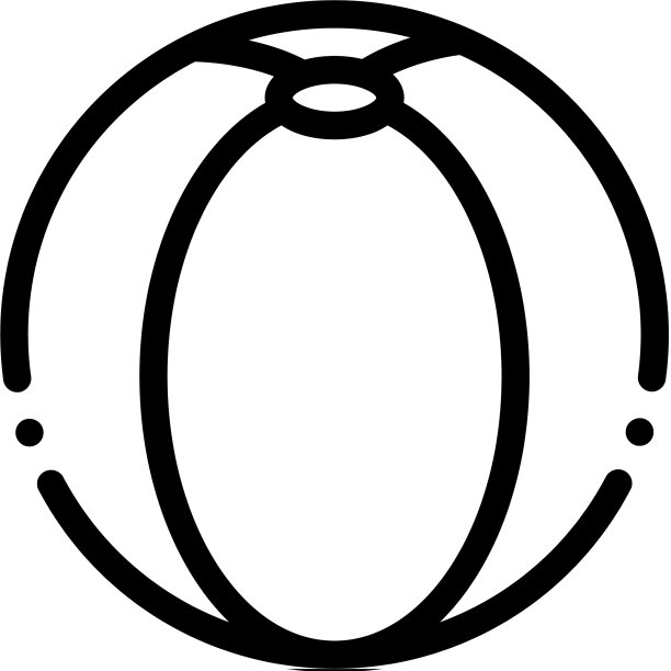 玩球图标轮廓图片下载