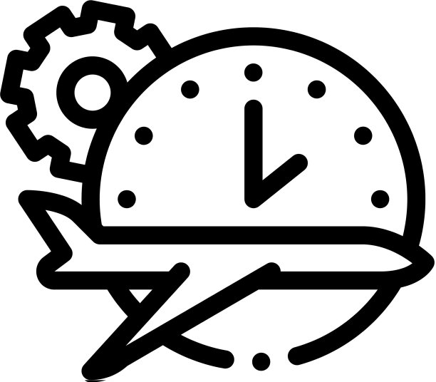 平面手表齿轮图标轮廓图片下载