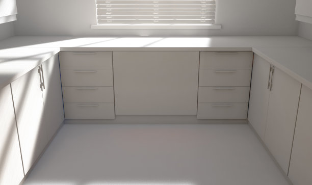 厨房白色计划图片下载