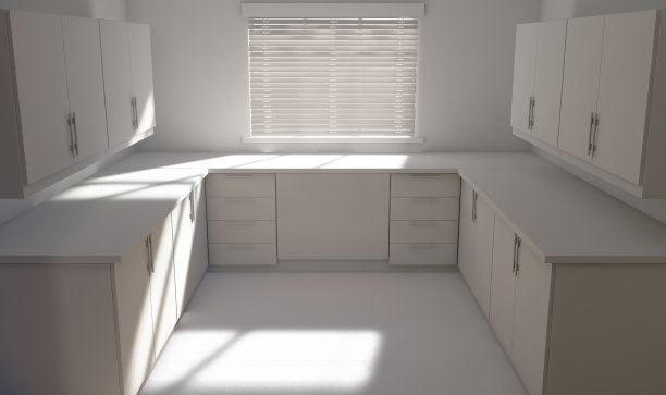 厨房白色计划图片下载