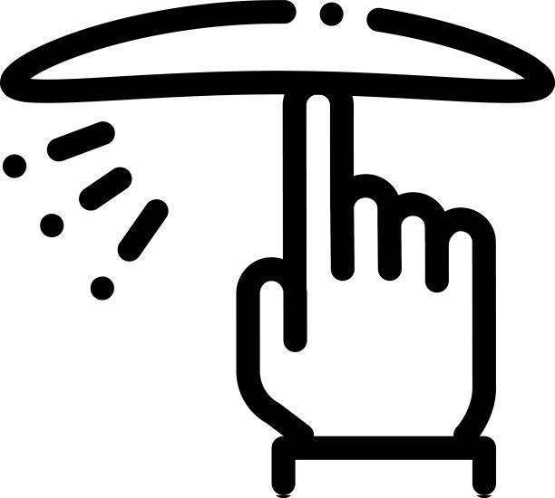 扭曲面团手图标轮廓图片下载