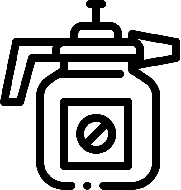 喷雾器工具图标轮廓图片下载