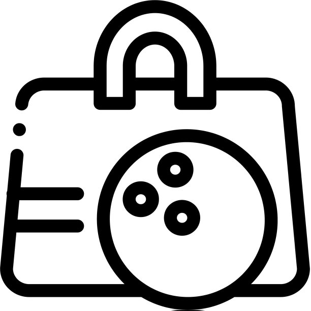 保龄球袋轮廓图标图片下载