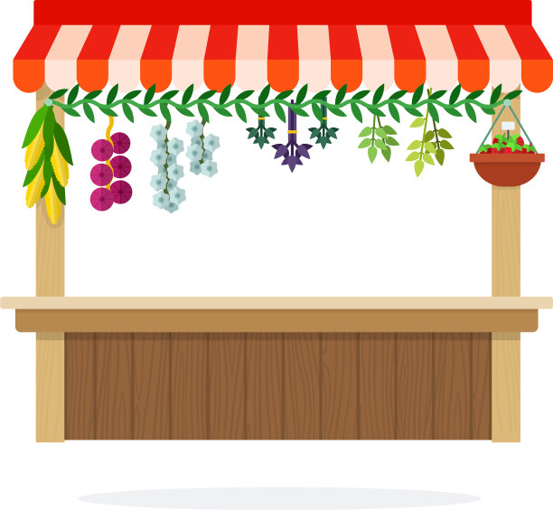 柜台蔬菜亭与悬浮的香草图片下载
