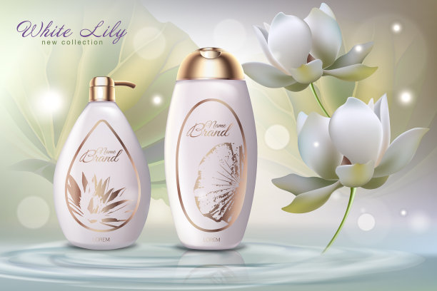 白百合化妆品广告横幅图片下载