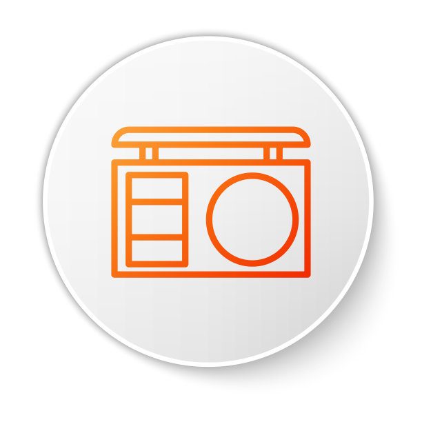 橙色线眼影调色板刷图标图片下载